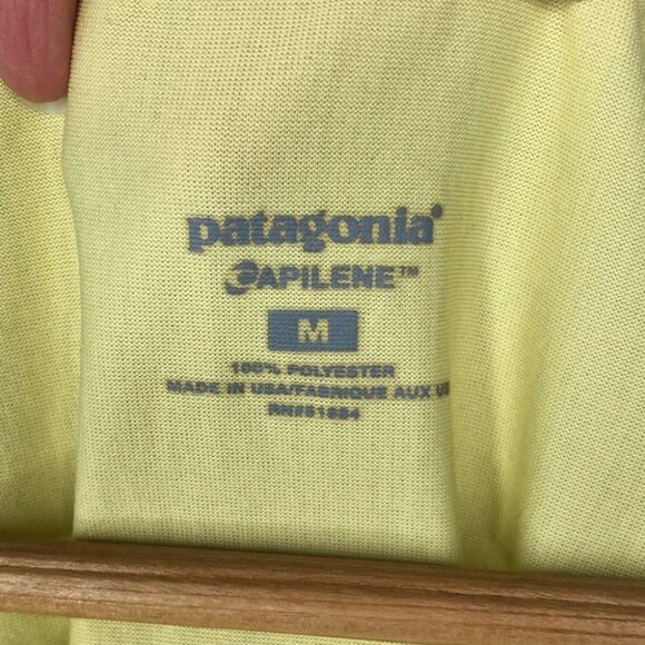 PATAGONIA Yellow Capilene Base Layer Tank Top Size Medium - Picture 2 of 3
